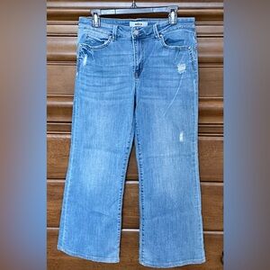 Mica Blue High Rise Flare Jeans size 31 28” inseam